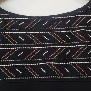 Black tank with shoulder detail size XL